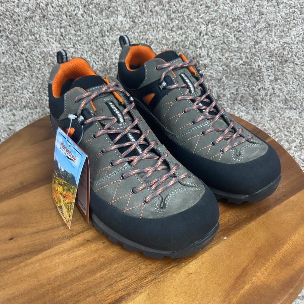 Kenetrek Bridger Low Gray Hiking Boots Men's Size 9W Supportive Footbed KE-75-L